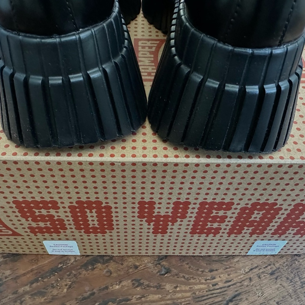 Camper Black Mary Jane Shoes with Buckle - Picture 10 of 10